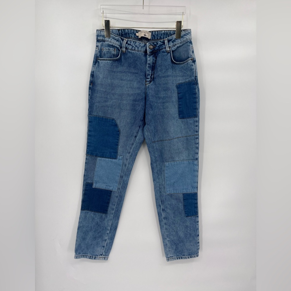 Cotlac Patchwork Jeans Size 2 - image 1